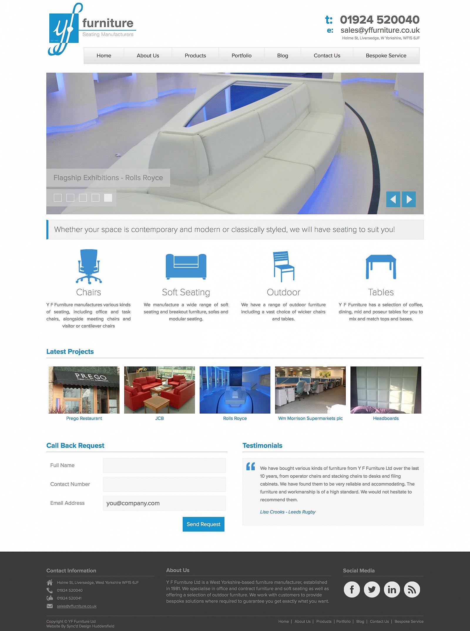 YF Furniture - Website - Home Page