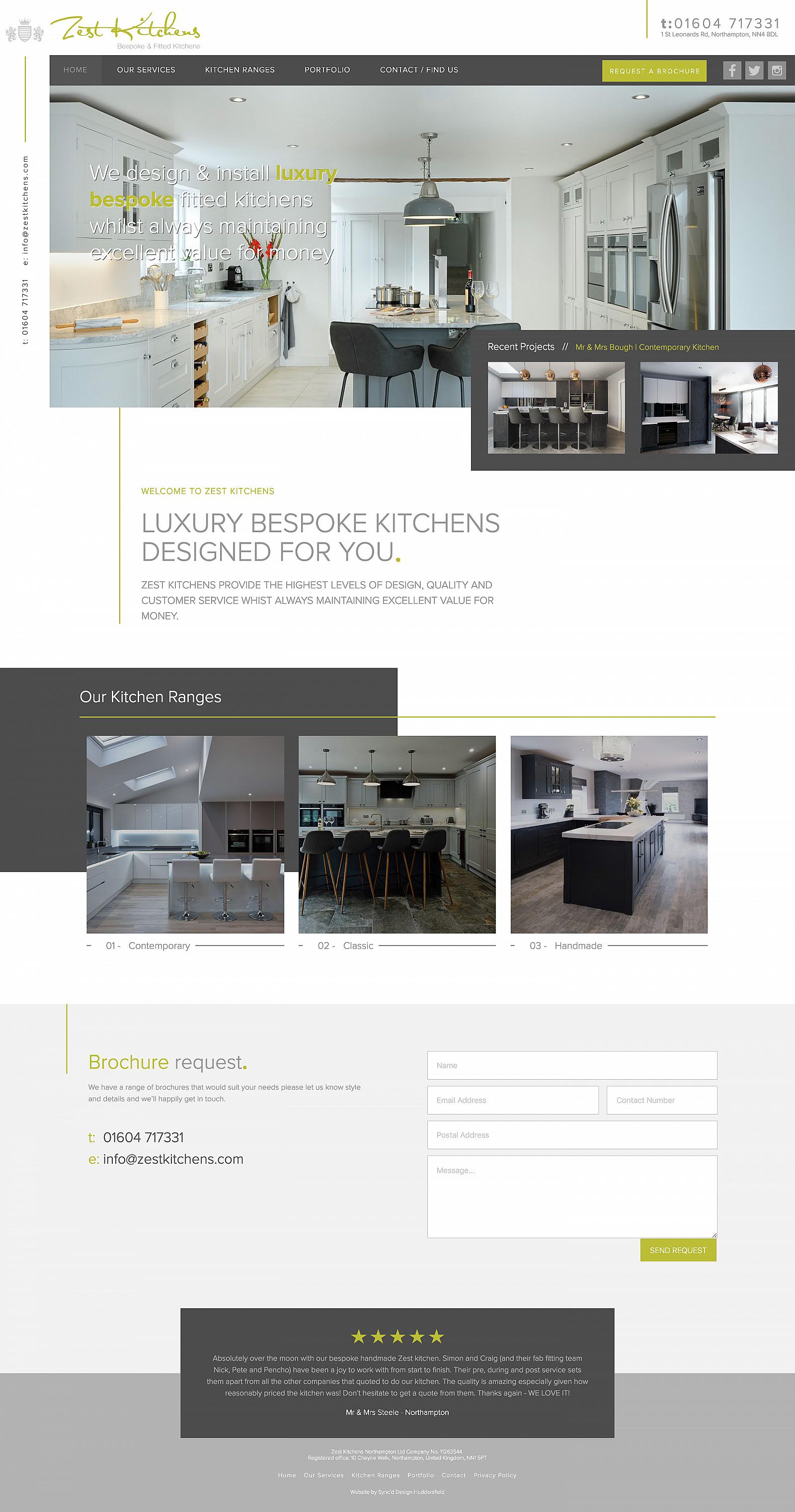 Zest Kitchens Home Page