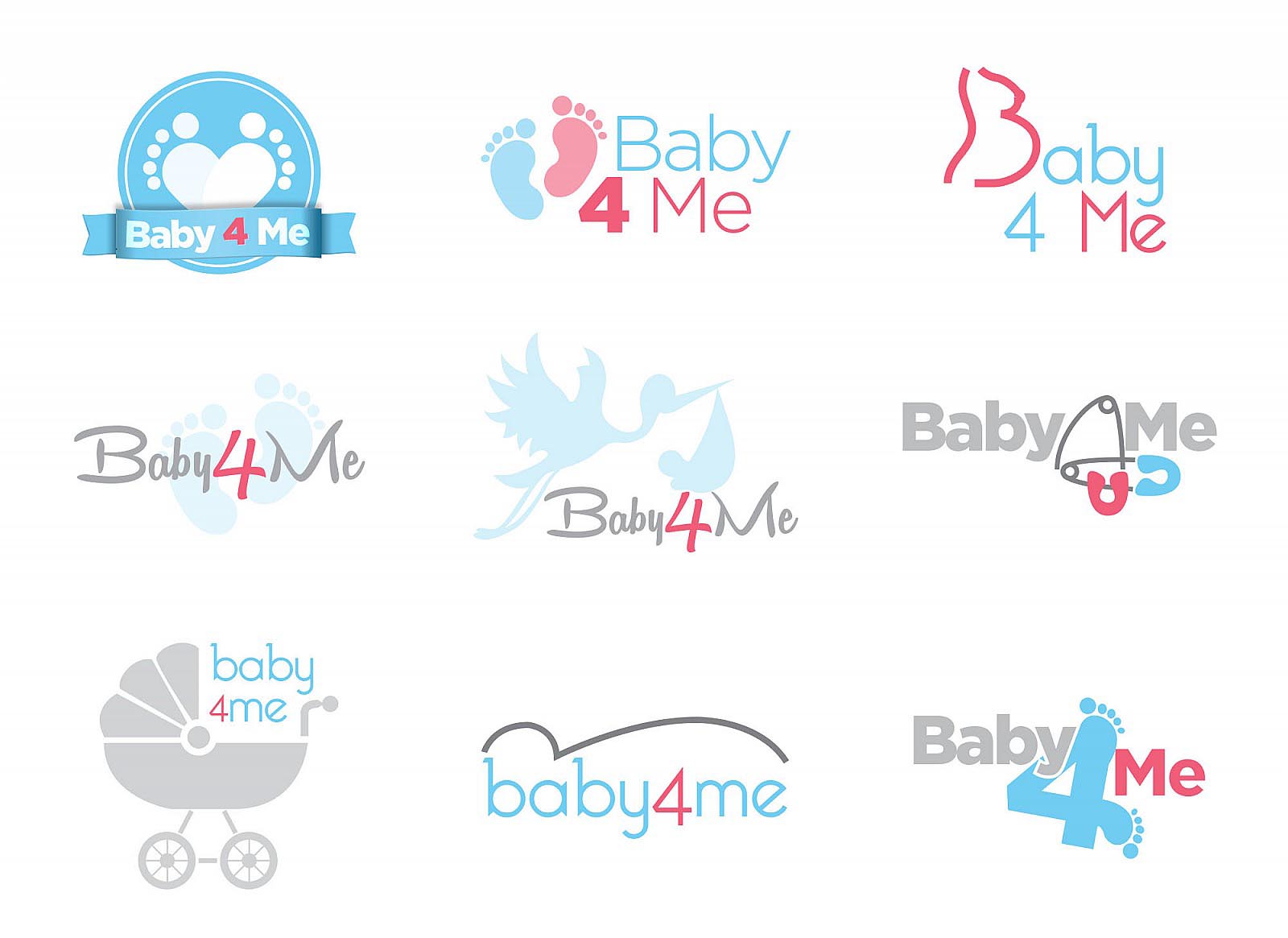 Baby4Me Logo designs