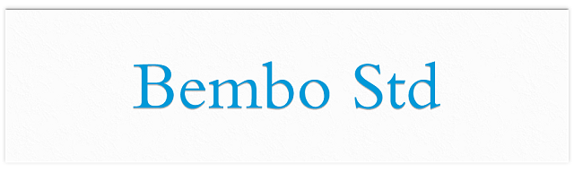 Bembo font