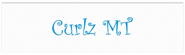 Curlz font