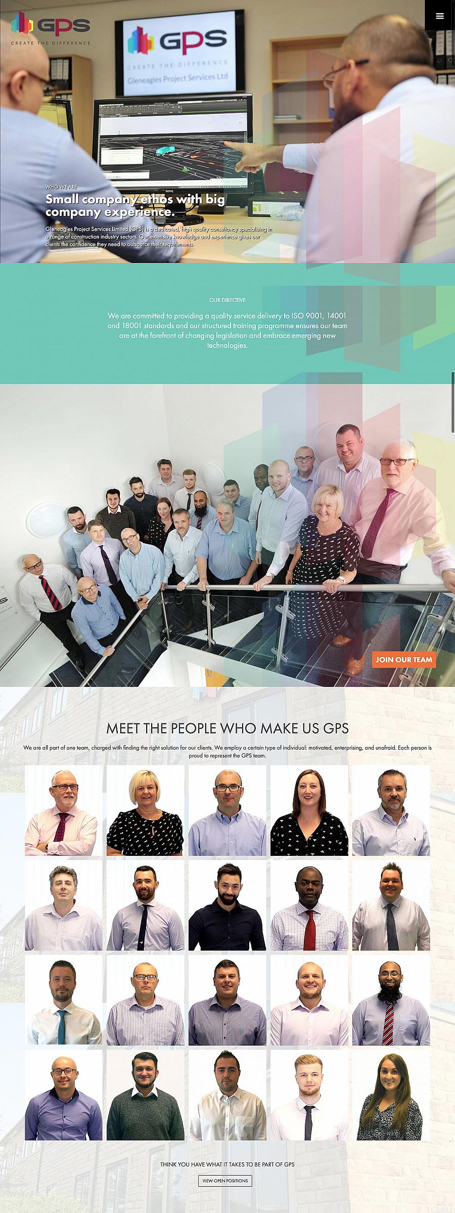 Gleneagles Project Services - About us page