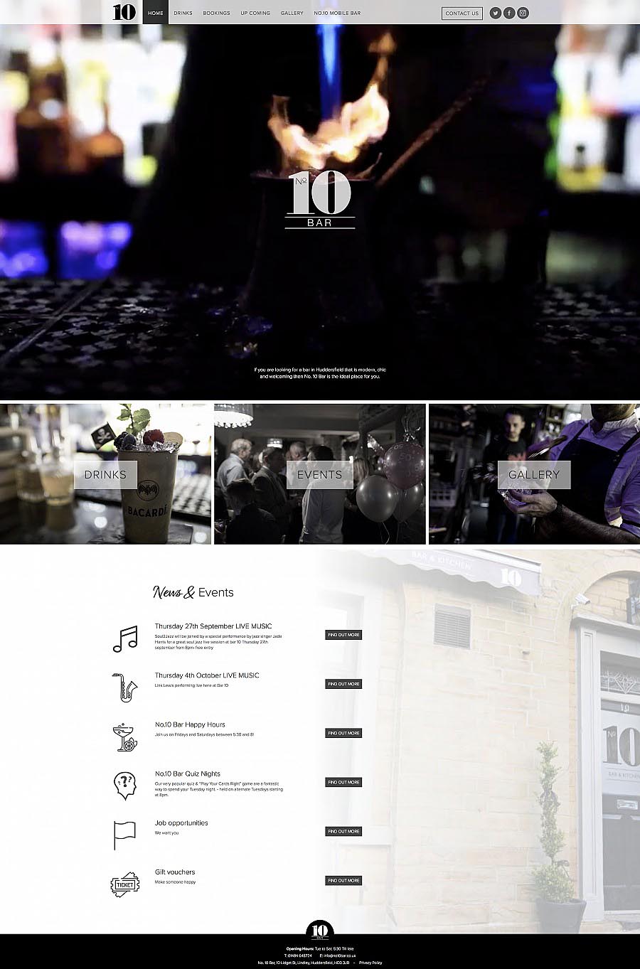 No.10 Bar - Home page