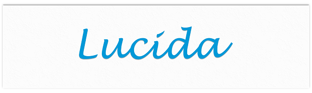 Lucida font