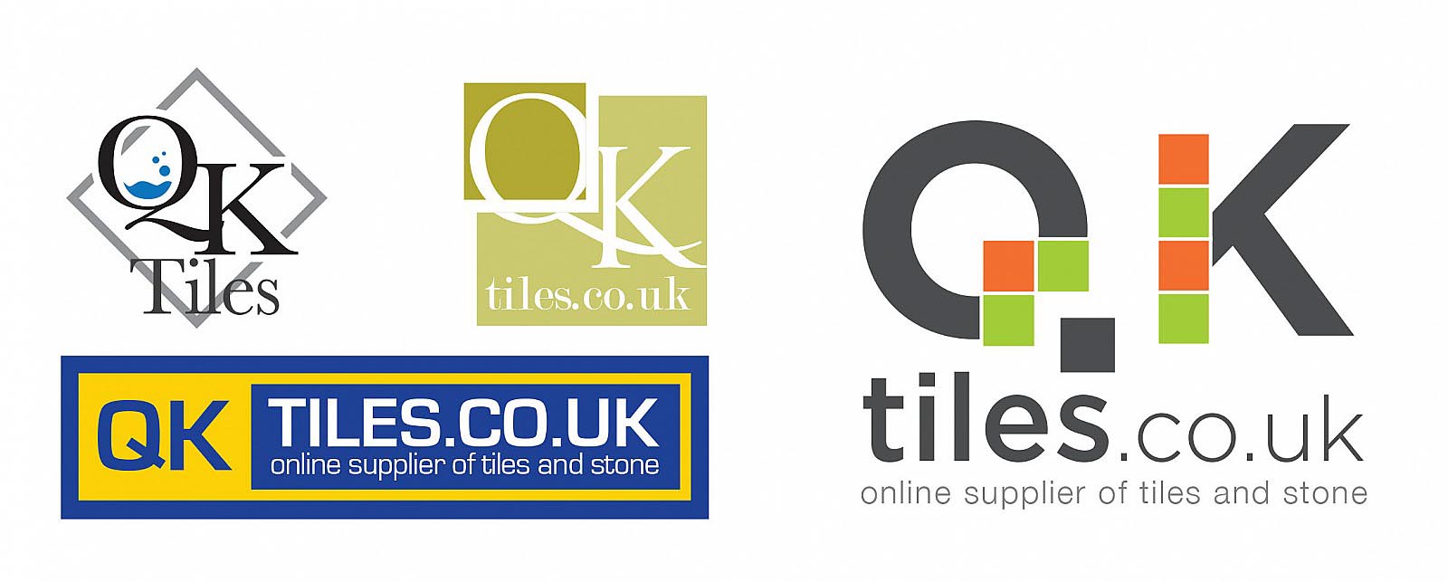 QK Bathrooms Logo Designs