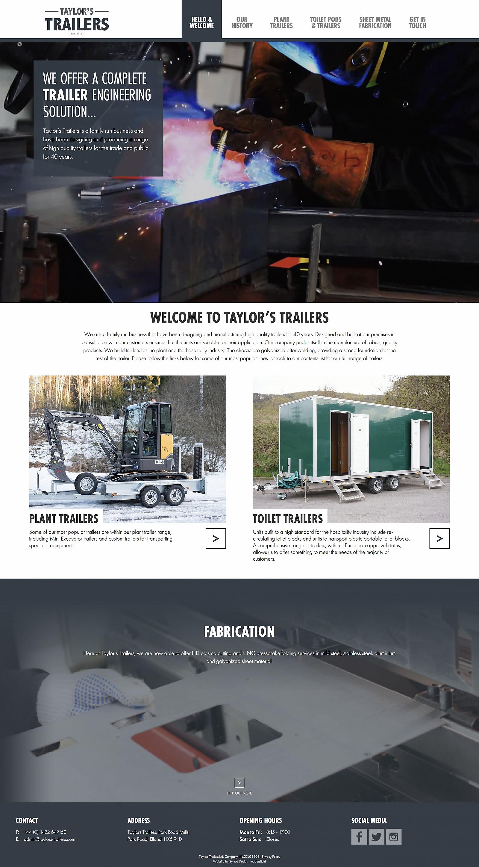 Taylors Trailers Home Page