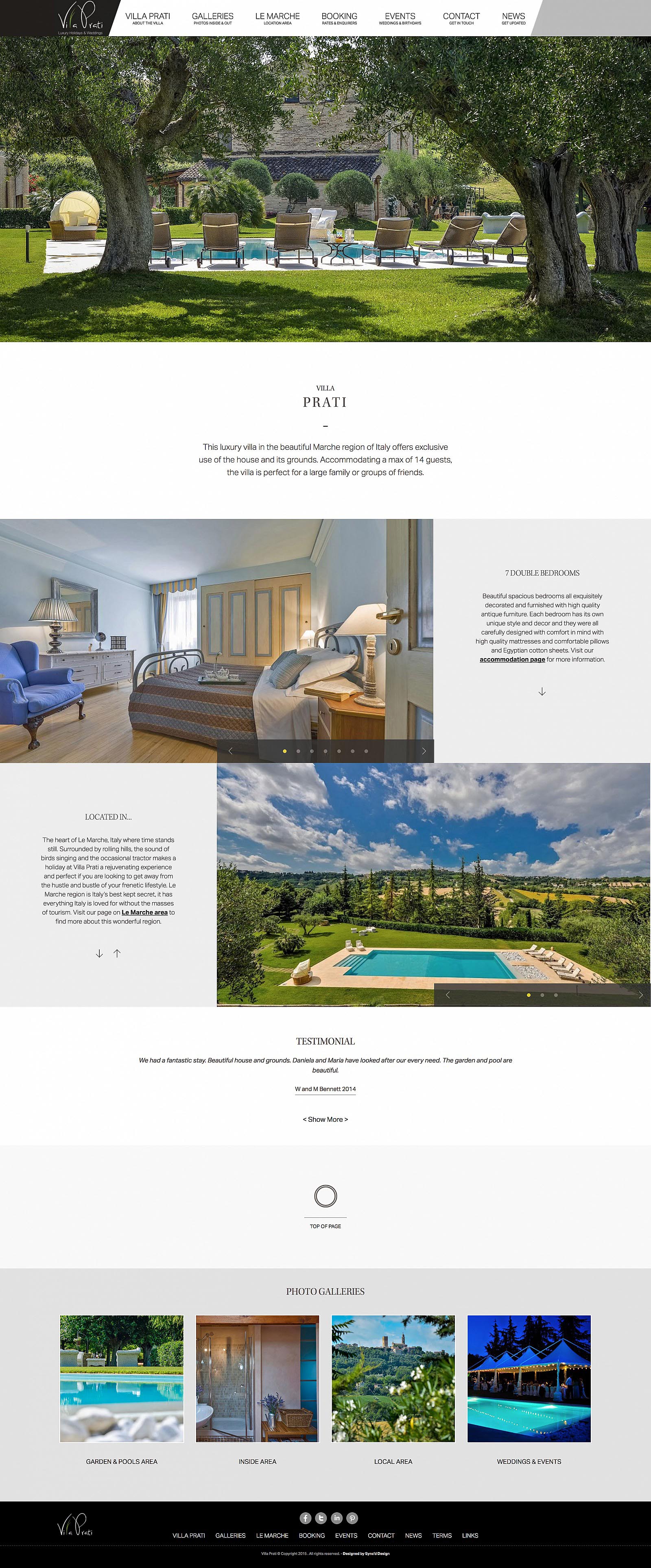 Villa Prati Home Page